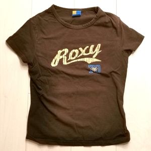 Roxy logo cotton tee vintage